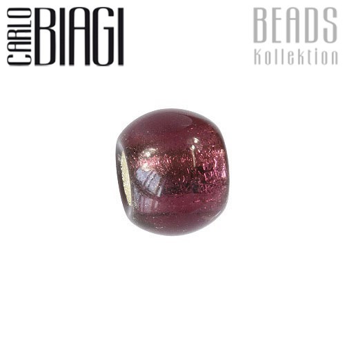 Carlo Biagi Bead Glas lila für European Beads BBGMB02