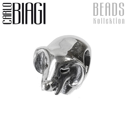 Carlo Biagi Bead Elefant 925 Silber European Beads BBS038
