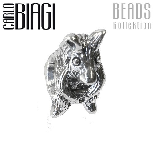 Carlo Biagi Bead Känguru groß Silber European Beads BBS284