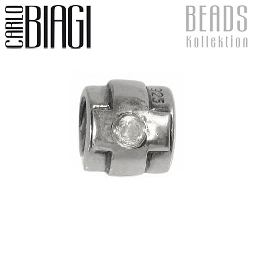 Carlo Biagi Zirkoniabead Kreuz European Beads BBSCZ18C