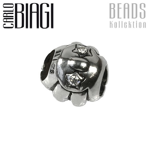 Carlo Biagi Zirkonia Bead Muschel European Beads BBSCZ23C