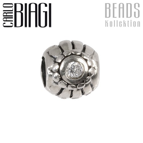 Carlo Biagi Zirkonia Bead Ball European Beads BBSCZ76C