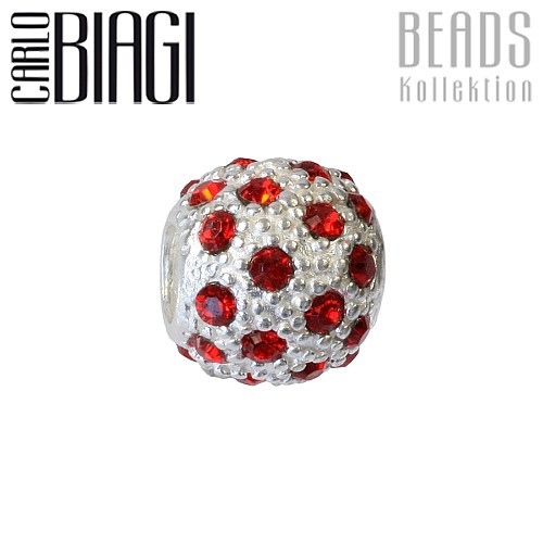 Carlo Biagi Zirkonia Bead Ball European Beads BBSCZP01R