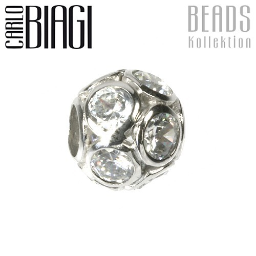 Carlo Biagi Zirkonia Bead Sphären European Beads BBSCZP04C
