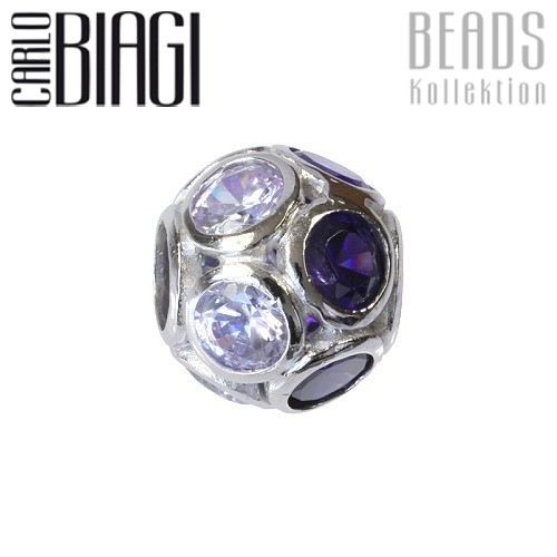 Carlo Biagi Zirkonia Bead Sphären European Beads BBSCZP04PRLTP
