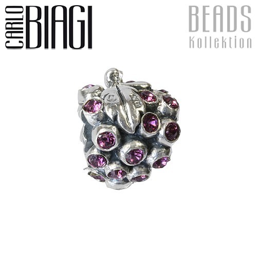 Carlo Biagi Zirkonia Bead Traube European Beads BBSCZS08PR