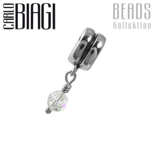 Carlo Biagi Dangle Bead Zirkonia European Beads BDSB04