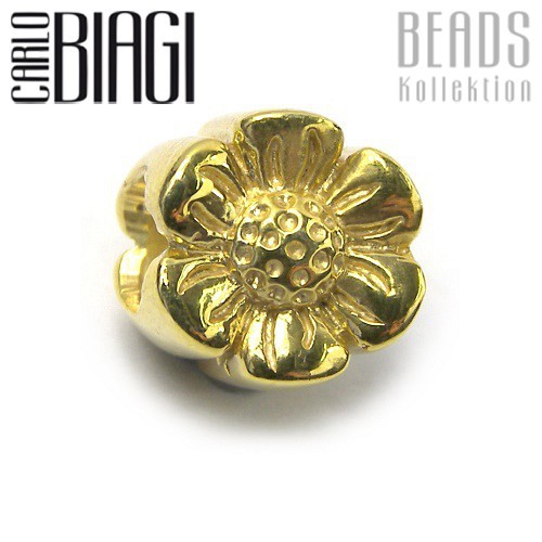 Carlo Biagi Bead Gänseblume Silber European Beads BGPS06