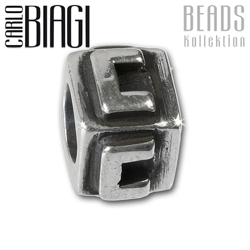 Carlo Biagi Bead Buchstabe C Silber European Beads BLPC