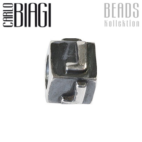 Carlo Biagi Bead Buchstabe J Silber European Beads BLPJ