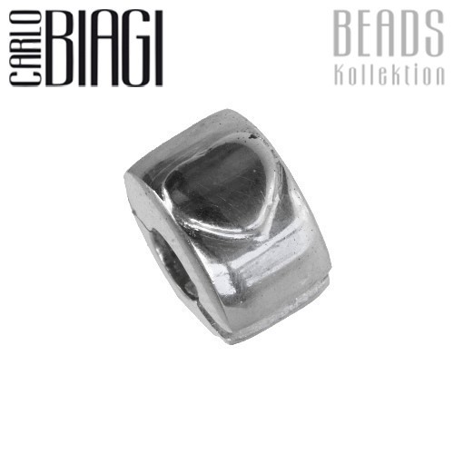 Carlo Biagi Bead Clip Herz Silber European Beads BSFC03