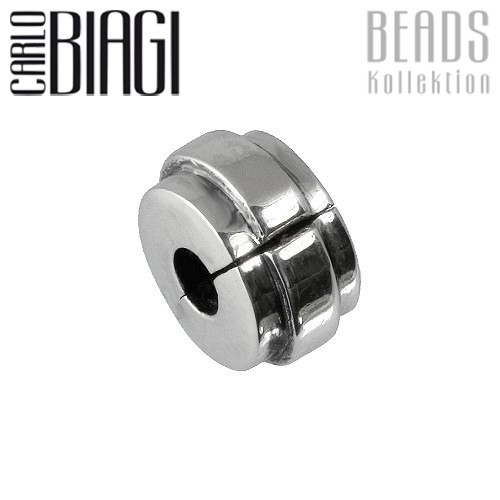 Carlo Biagi Bead Clip Welle Silber European Beads BSFC04