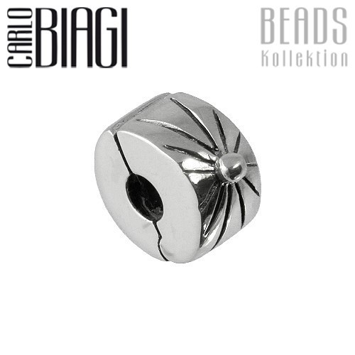 Carlo Biagi Bead Clip Sonne Silber European Beads BSFC05