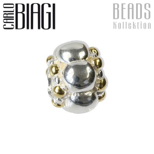 Carlo Biagi Bead Ring Silber Bicol European Beads BTT21