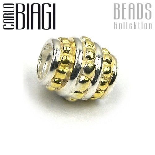 Carlo Biagi Bead Zylinder 925 Bico European Beads BTT26