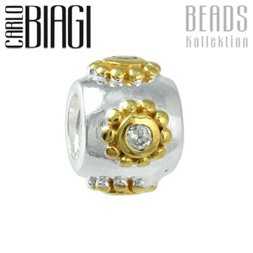 Carlo Biagi Bead Ball 925 Bicol European Beads BTTCZ17C