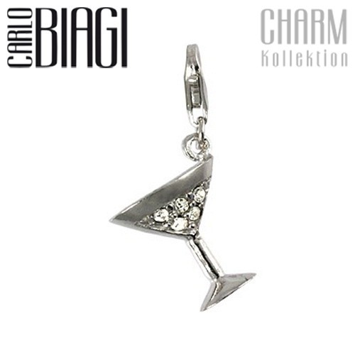 Carlo Biagi Charm Anhänger Martini 925 Silber CSCZ21C