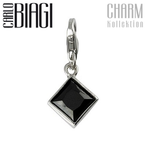 Carlo Biagi Charm Anhänger Diamant 925 Silber CSCZP02B