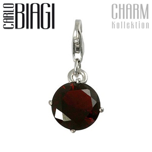 Carlo Biagi Charm Anhänger Brillant 925 Silber CSCZP03R