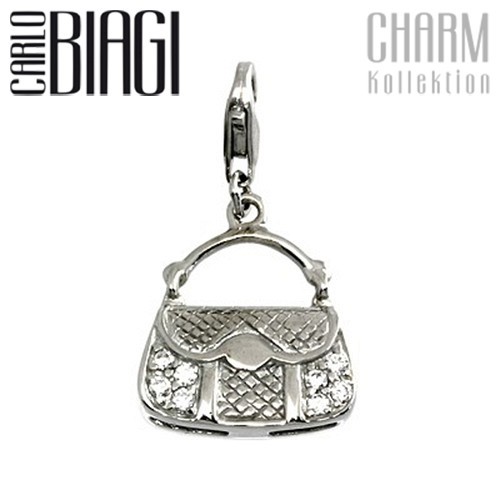 Carlo Biagi Charm Anhänger Handtasche 925 CSCZS05C