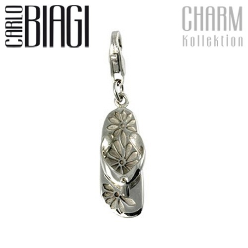 Carlo Biagi Charm Anhänger FlopFlop 925 Silber CSS10
