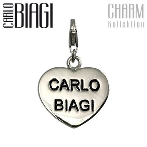 Carlo Biagi Charm Anhänger Herz 925 Silber CSSS03