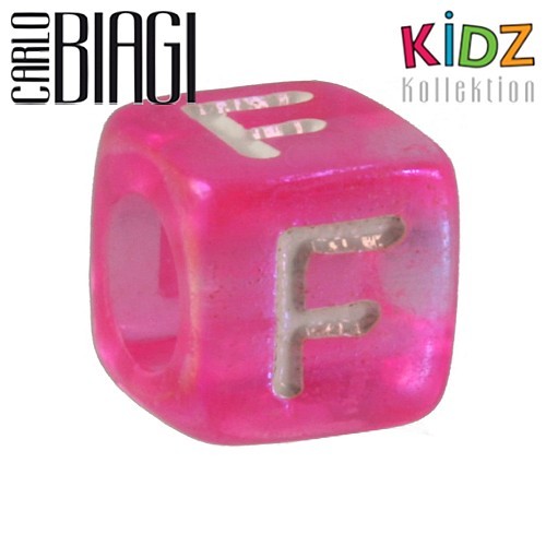 Carlo Biagi Kidz Bead Buchstabe F Beads für Armband KSPPLF