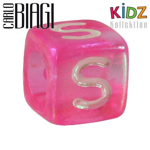 Carlo Biagi Kidz Bead Buchstabe S Beads für Armband KSPPLS