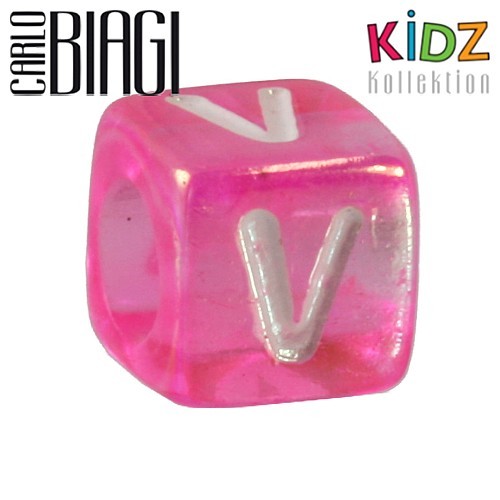 Carlo Biagi Kidz Bead Buchstabe V Beads für Armband KSPPLV