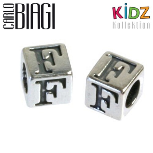 Carlo Biagi Kidz Bead Buchstabe F Silber Beads KSSLF