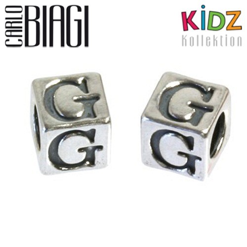 Carlo Biagi Kidz Bead Buchstabe G Silber Beads KSSLG