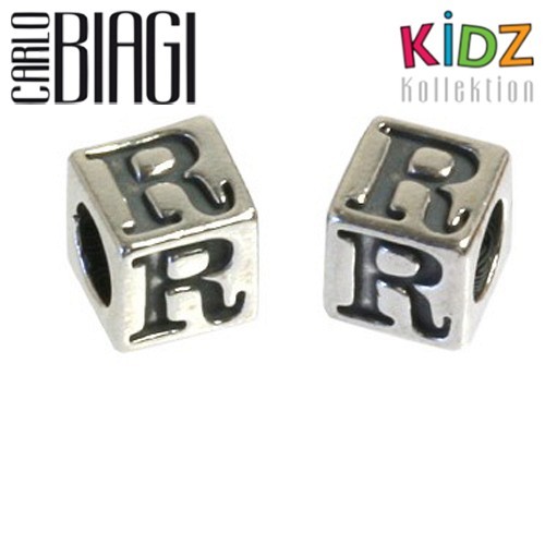 Carlo Biagi Kidz Bead Buchstabe R Silber Beads KSSLR