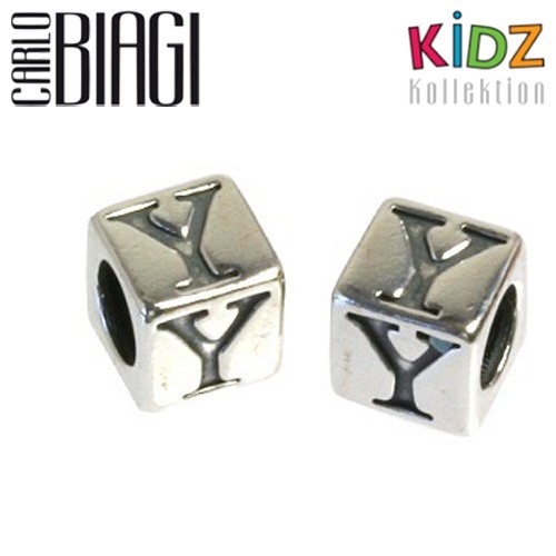 Carlo Biagi Kidz Bead Buchstabe Y Silber Beads KSSLY