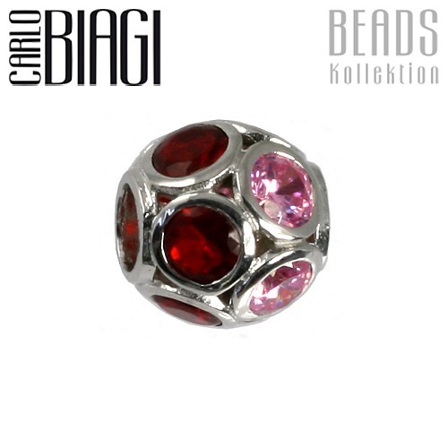 Carlo Biagi Zirkonia 925 Sphäre European Beads BBSCZP04PDR