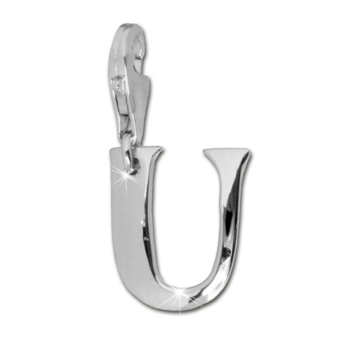 SilberDream 925 Charm Buchstabe U Silber Armband Anhänger FC70U