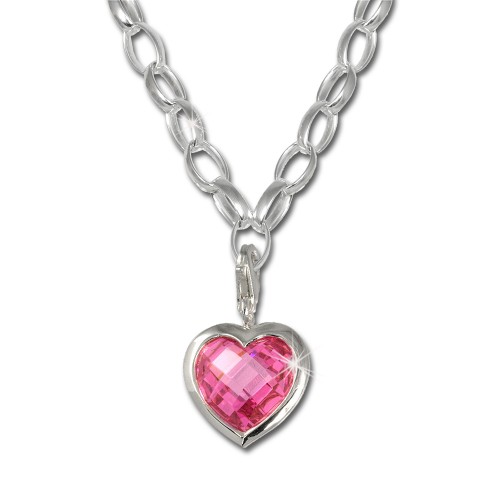 SilberDream Silber Charm Herz Anhänger Kette FCA001