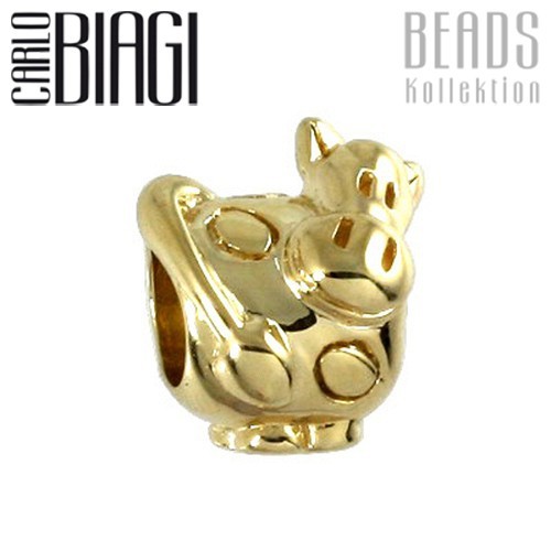Carlo Biagi Bead Kuh 10 Kt gold European Beads BSGS136