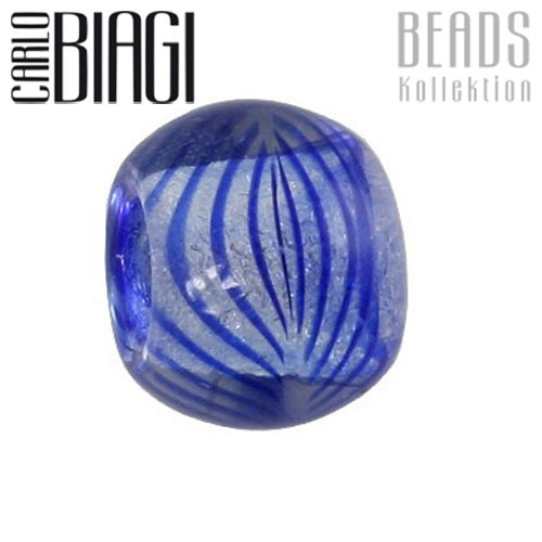 Carlo Biagi Bead Glas blau für European Beads BBGMNL06
