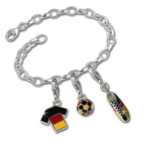SilberDream Silber Charm Set 2014 Ball Anhänger Armband FCA067