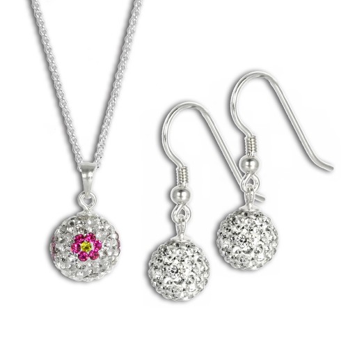 SilberDream Set Kette Anhänger Ohrring Swarovski Elements GSS003