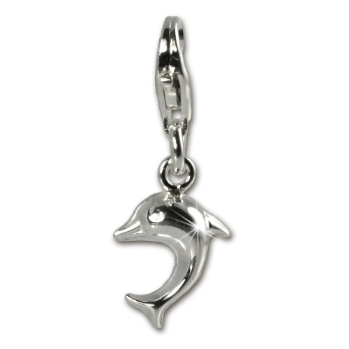 SilberDream Pico Charm Delfin Silber Charms Armband Anhänger FC942