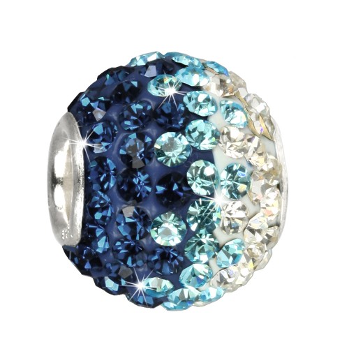 SilberDream Glitzer Bead Swarovski Elements türkis ICE 925 GSB006