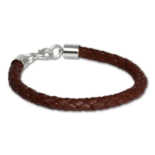 SilberDream Lederarmband braun HerrenDame Leder Armband LA1649B