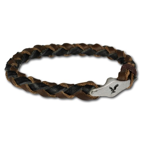SilberDream Lederarmband braun DameHerr Leder Armband LA0050B
