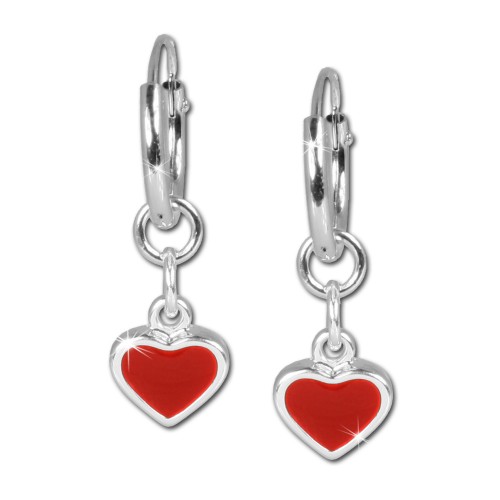 SilberDream Kinder Ohrring Creole Herz 925 Silber SDO076