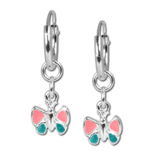 SilberDream Kinder Ohrring Creole Schmetterling Silber SDO081