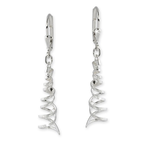 SilberDream Ohrhänger Spirale Ohrring 925 Sterling Silber SDO521