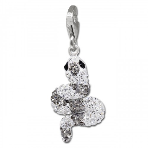 SilberDream Glitzer Charm Schlange Swarovski Elements shiny GSC303