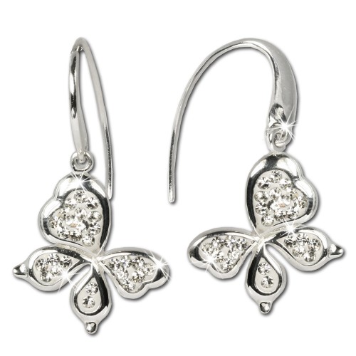 SilberDream Ohrring Schmetterling Swarovski Elements Silber GSO207