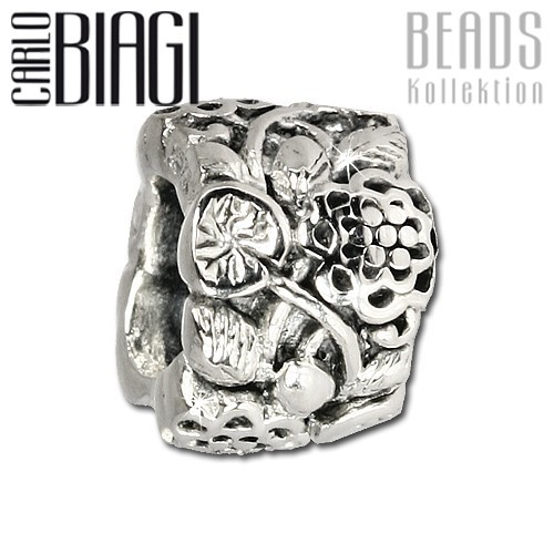 Carlo Biagi Bead Blumenranke 925 Silber European Beads BBS323